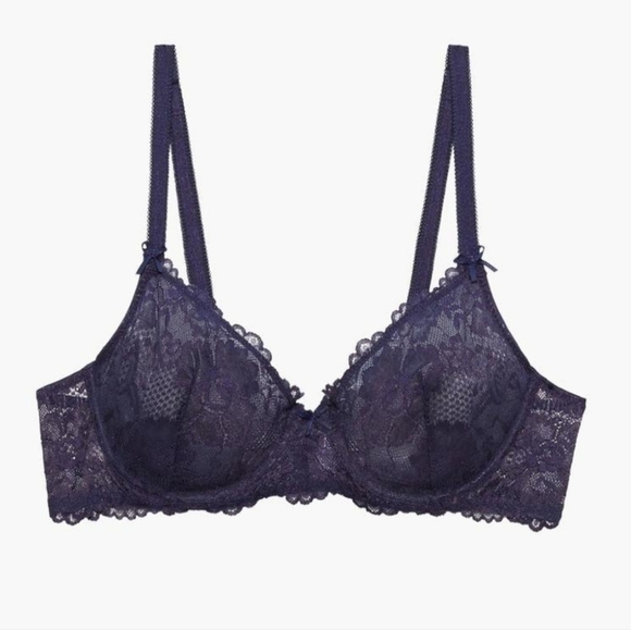 NWT Savage Fenty Unlined Lace Bra Black - Picture 9 of 9